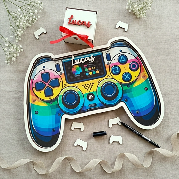 Cuadro de firmas mando de consola de videojuegos